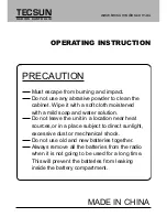 Preview for 2 page of Tecsun R-909 Operating Instruction