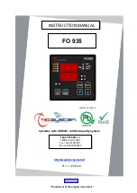 TECSYSTEM FO 935 Instruction Manual preview