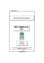 TECSYSTEM MULTIMODULE 133 Instruction Manual preview