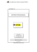 TECSYSTEM NT538 Instruction Manual предпросмотр