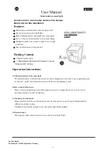 Preview for 1 page of TecTake 401513 User Manual