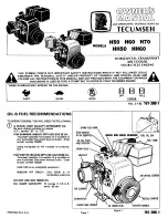 Preview for 9 page of Tecumseh HHM80 Operator'S Manual