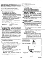 Preview for 2 page of Tecumseh HMSK100 Operator'S Manual