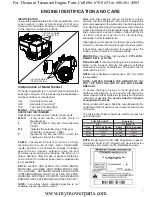 Preview for 3 page of Tecumseh HSK840 Technician'S Handbook