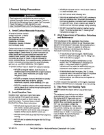 Preview for 3 page of Tecumseh TH098SA Operator'S Manual