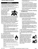 Preview for 3 page of Tecumseh TM049XA Operator'S Manual