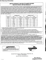 Preview for 19 page of Tecumseh TM049XA Operator'S Manual