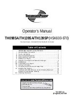 TecumsehPower HSK600 Operator'S Manual preview