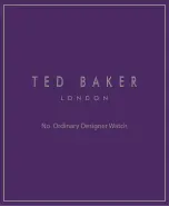 Preview for 1 page of Ted Baker ONE-EYE Series Manual