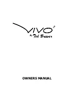 Предварительный просмотр 1 страницы Ted Brewer Vivo 2 Owner'S Manual