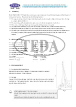 Предварительный просмотр 4 страницы TEDA XQ114/6B Operation Manual