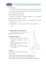 Preview for 10 page of TEDA XQ120 Parts And Operation Manual