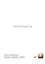 Предварительный просмотр 68 страницы Teddington 100 E Operating Manual