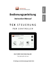 Preview for 1 page of Teddington TCX Instruction Manual