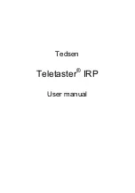 Preview for 1 page of Tedsen Teletaster IRP User Manual