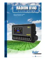 Preview for 1 page of TeeJet Technologies RADION 8140 User Manual