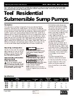 Preview for 1 page of teel 4RJ19 Operating Instructions & Parts Manual