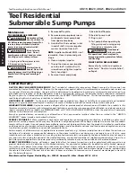 Preview for 4 page of teel 4RJ19 Operating Instructions & Parts Manual