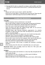 Preview for 18 page of Teesa SMOOTH TOUCH TSA5010 Owner'S Manual