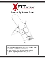 Teeter Hang Ups FitForm Assembly Instructions Manual preview