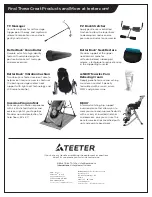 Preview for 2 page of Teeter Better Back Comfort Cushion Assembly & User Instructions