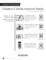 Teeter FitSpine X Series Assembly Instructions Manual предпросмотр