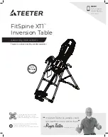 Preview for 1 page of Teeter FitSpine XT1 Assembly Instructions Manual