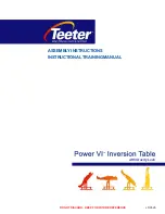 Teeter Power VI Assembly Instructions Instructional Training Manual preview