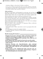 Preview for 25 page of TEFAL BODYPARTNER BM6000V1 Manual