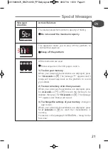 Preview for 21 page of TEFAL Bodysignal BM7100S6 Manual