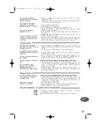 Preview for 45 page of TEFAL CB581012 Manual