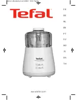 TEFAL DPA133 La Moulinette User Manual preview