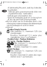 Предварительный просмотр 12 страницы TEFAL EF3521 User Manual