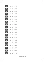 Preview for 101 page of TEFAL FCM 12C CM520 Manual