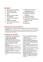 Preview for 4 page of TEFAL FF100018 Instructions For Use Manual