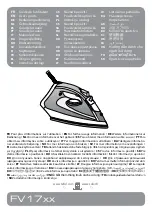 TEFAL FV17 Series User Manual preview