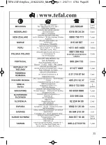 Preview for 35 page of TEFAL KING SIZE Instruction Leaflet