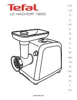 TEFAL LE HACHOIR 1800 Manual предпросмотр