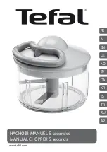 TEFAL MANUAL CHOPPER 5 seconds Quick Start Manual preview