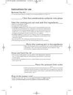 Preview for 6 page of TEFAL Minut' Cook CY4000 User Manual