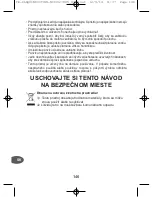 Предварительный просмотр 146 страницы TEFAL NC00127885 User Manual