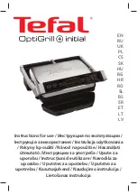 Предварительный просмотр 1 страницы TEFAL OptiGrill+initial Instructions For Use Manual