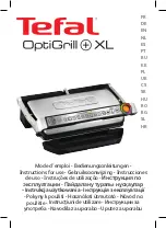 TEFAL optigrill+ xl Instructions For Use Manual предпросмотр