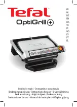 TEFAL optigrill+ Instructions For Use Manual preview