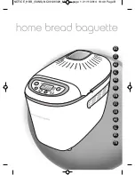 Предварительный просмотр 2 страницы TEFAL PF6101 Home Bread Baguette Instruction Manual