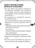 Предварительный просмотр 47 страницы TEFAL PLANCHA THERMOSIGNAL Manual