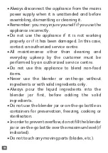 Preview for 18 page of TEFAL Powermix BL1K6EKR Manual