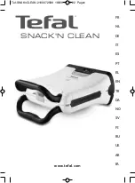 Preview for 1 page of TEFAL SNACK'N CLEAN SW371212 Manual