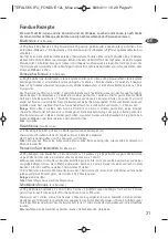 Preview for 21 page of TEFAL THERMORESPECT EF250112 Manual