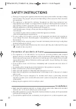 Preview for 22 page of TEFAL THERMORESPECT EF250112 Manual